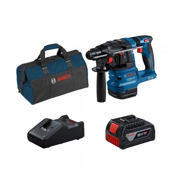 Combo Máy khoan bê tông pin Bosch GBH 185-LI + 1 Pin 4.0Ah + 1 Sạc Nhanh