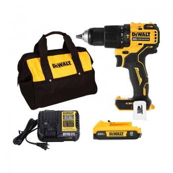 Combo Máy Khoan Pin Dewalt DCD709 + Pin DCB183-B1 20V-2.0Ah + Đế Sạc DCB1104-B1 + Túi N501179