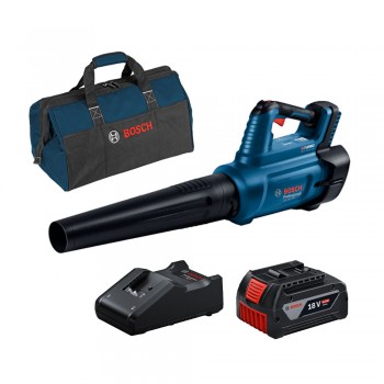 Combo Máy thổi lá dùng pin Bosch GBL 18V-750 + 1 Pin 4.0Ah + 1 Sạc Nhanh