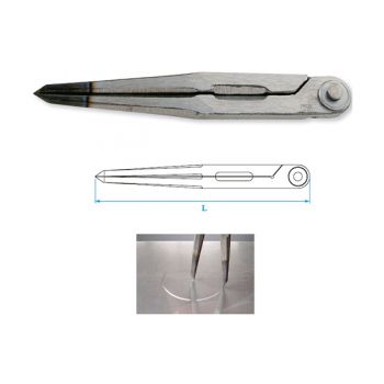 Compa lấy dấu mũi thép cứng 200mm Niigata seiki FD-200