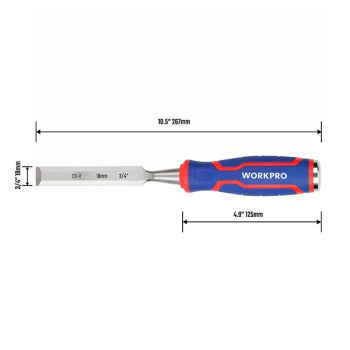 Dùi đục gỗ 3/4 inch 18mm Workpro WP243007