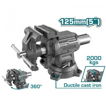 Ê tô kẹp đa năng bàn xoay 5" Total THTMF6156