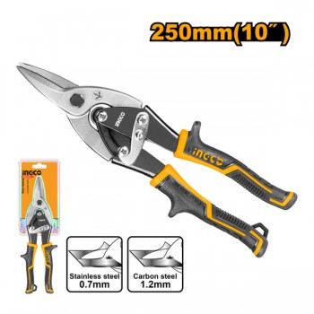Kéo cắt tole mũi thắng 10"/250mm INGCO HTSN0110S