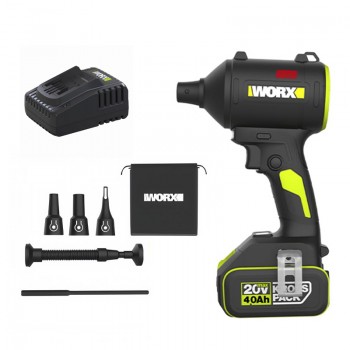 Máy thổi bụi dùng pin 20V Worx WU093 (1 Pin 4.0Ah, 1 Sạc)