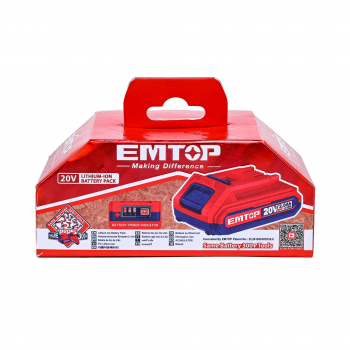 Pin Lithium-Ion 20V 2.0Ah Emtop EBPK20011