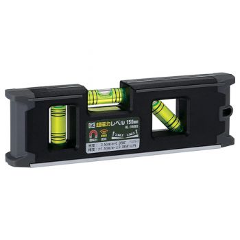 Thước thủy nhựa bỏ túi 150mm màu đen Niigata ML-150KB