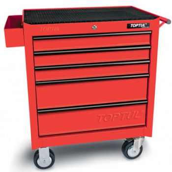 Tủ 5 ngăn có bánh xe di động-( Màu đỏ) Toptul TCAA0502