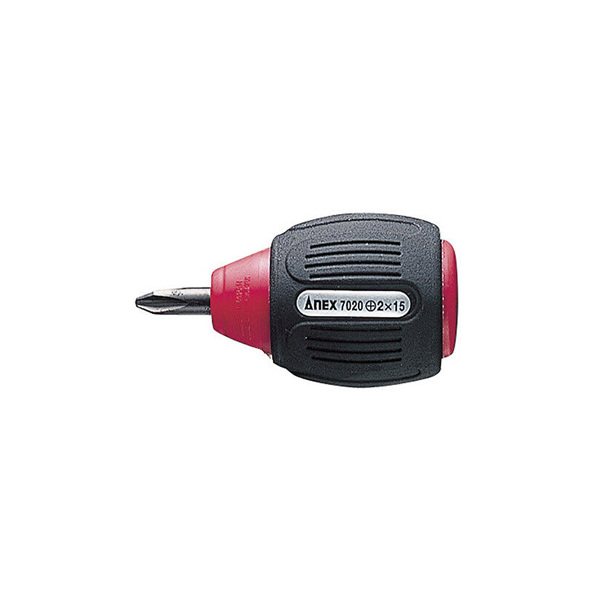 Tô vít ngắn 4 cạnh có từ tính ANEX No.7020F+2x15