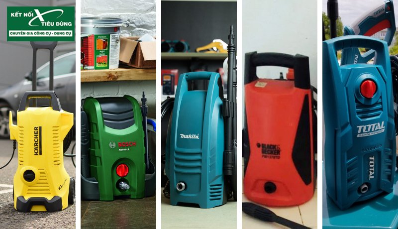 Top 5 Mẫu Máy Rửa Xe Mini Được Nhiều Gia Đình Lựa Chọn 2019