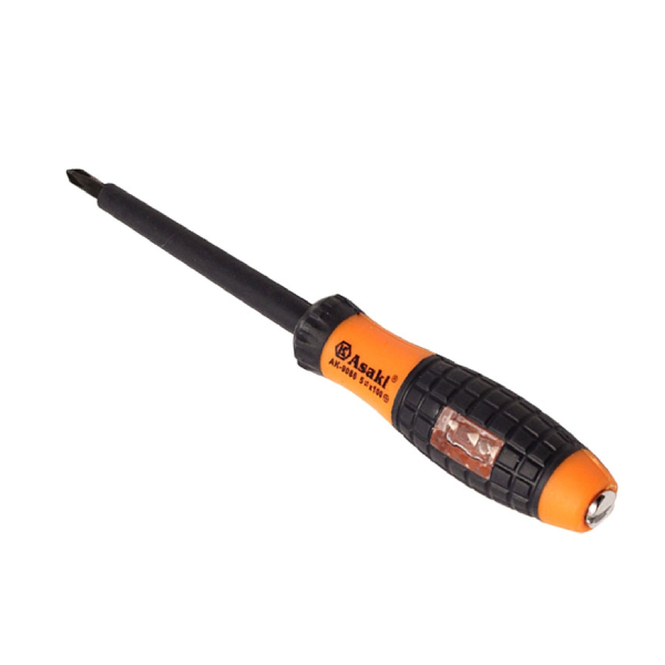 Tua vít cách điện & thử điện 5 x 100mm đầu cộng Asaki AK-9086