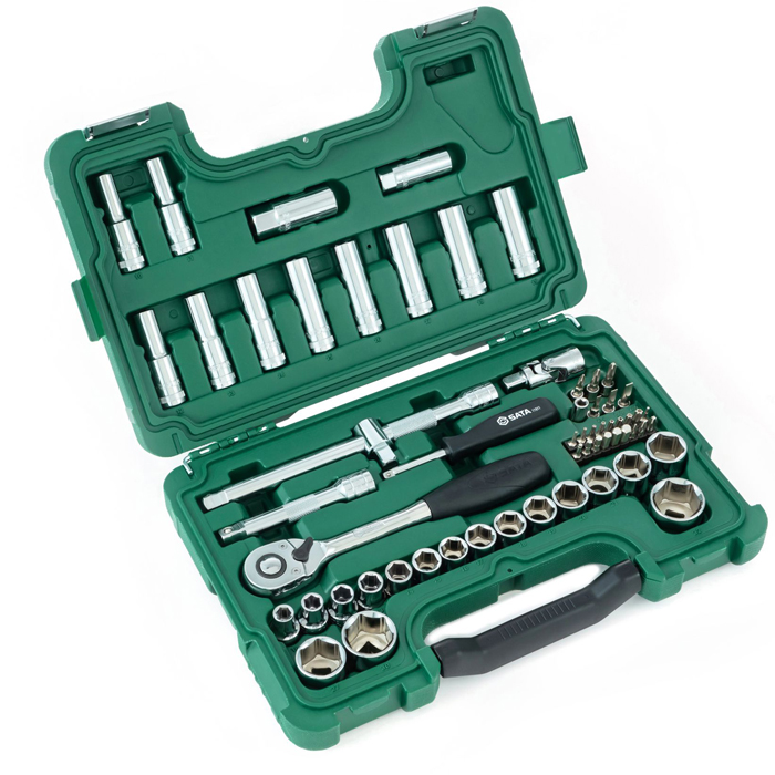 1/2" Bộ khẩu 58 chi tiết hệ mét Sata 09007