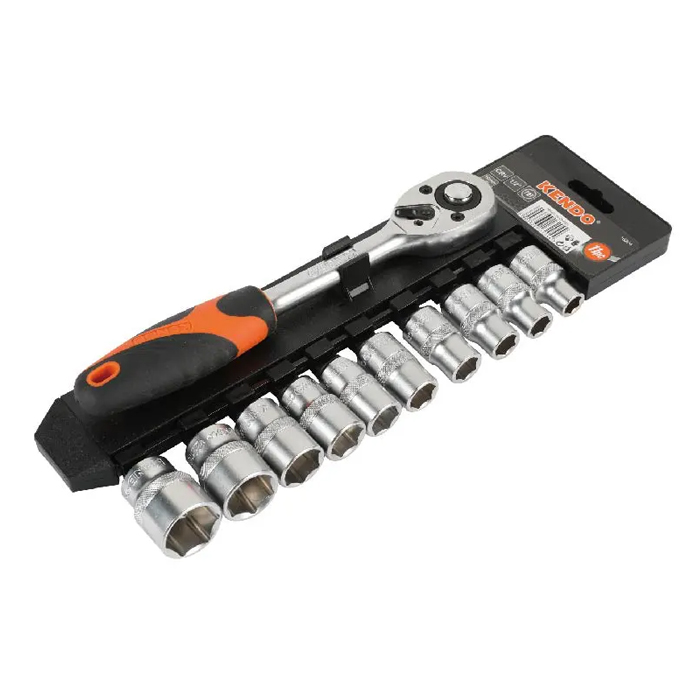 Bộ đầu tuýp 6 cạnh và cần siết 1/2" Kendo 16204