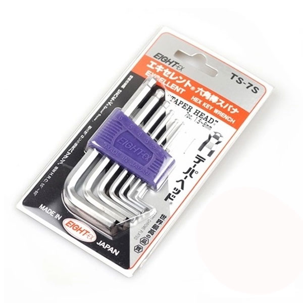 Bộ lục giác đầu bi 7 cây Eight TS-7S