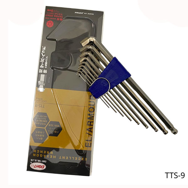Bộ lục giác đầu bi 9 chi tiết EIGHT TTS-9