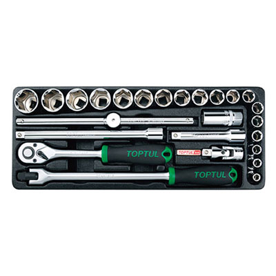 Bộ tuýp bông hệ inch 25PCS 1/2" TOPTUL GCAT2509