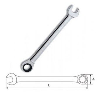 Cờ lê vòng miệng tự động Sata 43601