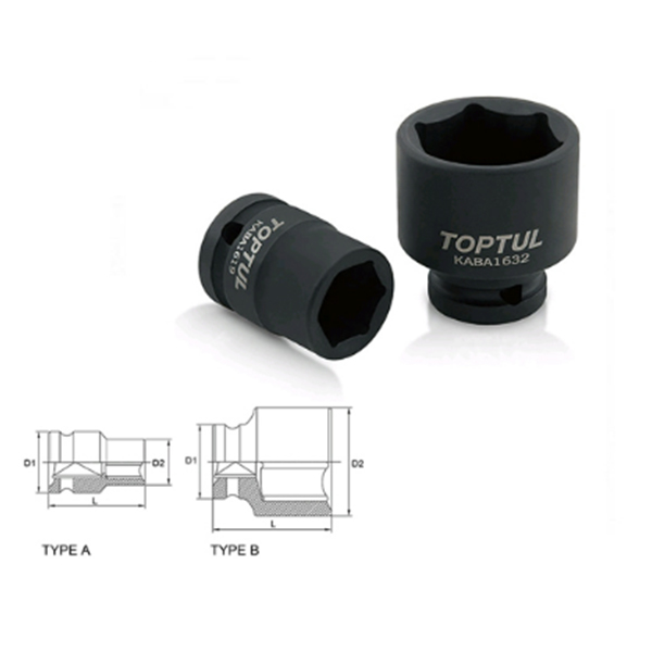 Đầu tuýp 1/2" TOPTUL KABA1608 (8mm)