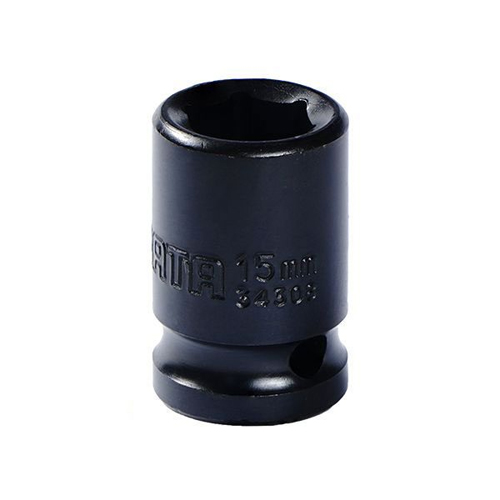 Đầu tuýp cốt vuông 1/2" ra lục giác 15mm Thép CrMo SATA 34308T