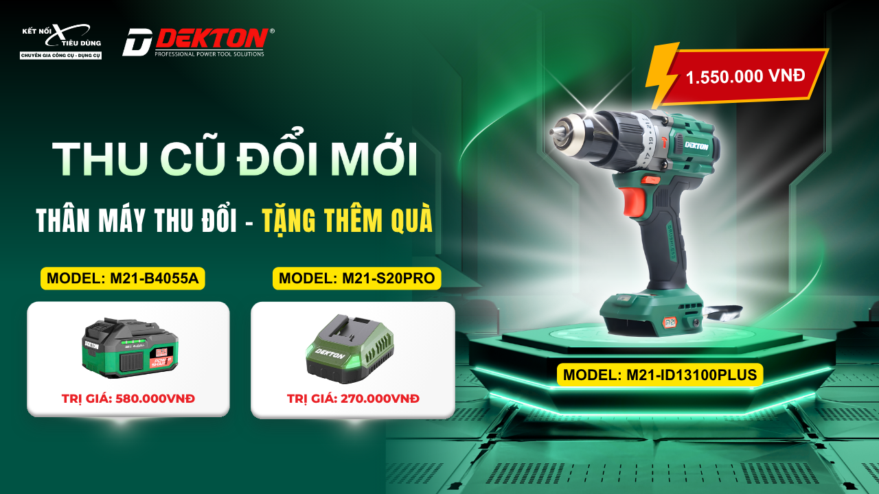 Dekton Đồng Hành Sau Bão Lũ – Thu Cũ Đổi Mới, Tiếp Sức Anh Em Thợ!