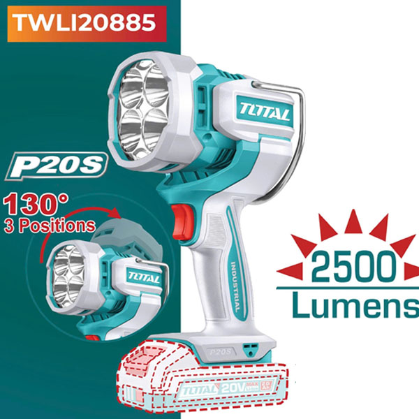 Đèn Led dùng pin 20V Total TWLI20885 (Chưa Pin & sạc)
