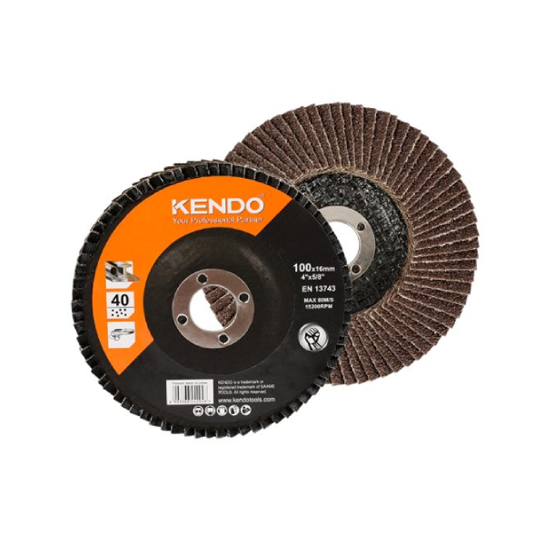 Đĩa nhám xếp Ø100×16mm×100# Kendo 75910041