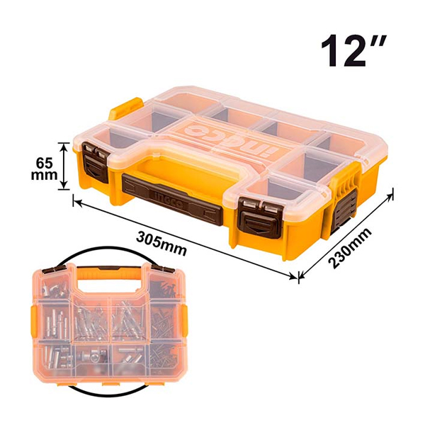 Hộp nhựa đựng linh kiện 12 inch INGCO PBX1211
