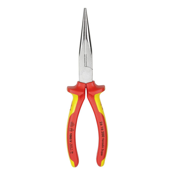 Kìm mũi nhọn cách điện 1000 Volt VDE Knipexa 26 16 200
