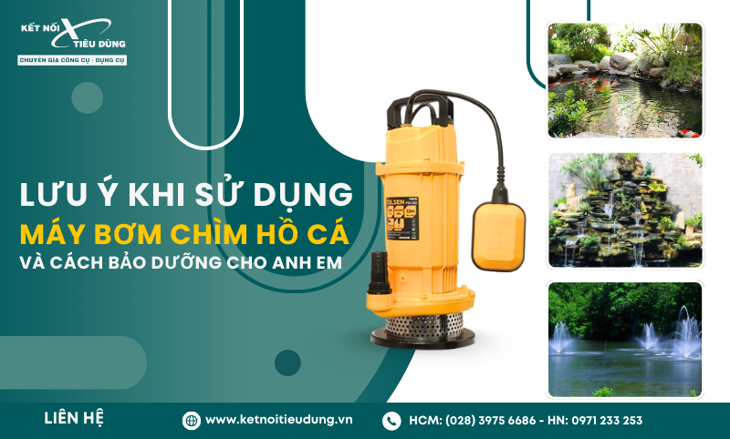 Lưu Ý Khi Sử Dụng Máy Bơm Chìm Hồ Cá Và Cách Bảo Dưỡng Cho Anh Em