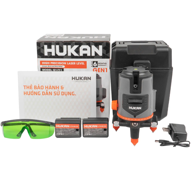 Máy cân bằng laser 5 tia xanh Hukan G1-T11
