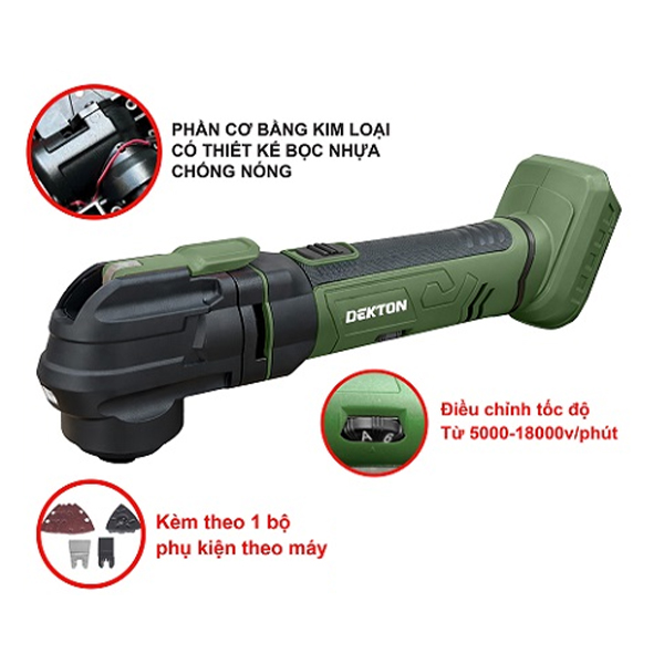 Máy cắt rung dùng pin 21V Dekton M21-CDN01XBL (Chưa Pin & Sạc)