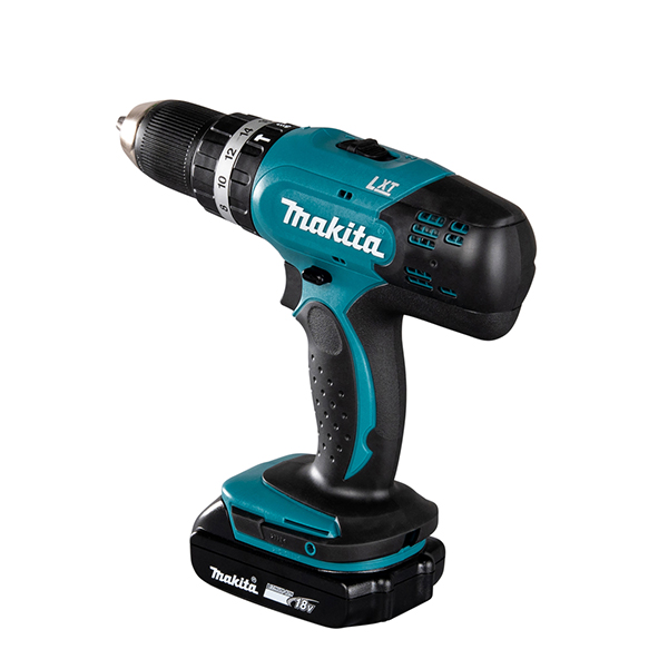 Máy khoan búa và vặn vít dùng pin Makita DHP453SFX8 ( 18V)