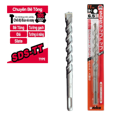 Mũi khoan bê tông SDS Plus Unika TT6.5x160