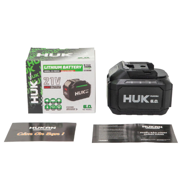 Pin Hukan 21V 6.0Ah Chân phổ thông G3-HUK6A