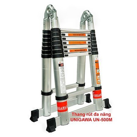 Thang nhôm rút đôi chữ A Unigawa chính hãng