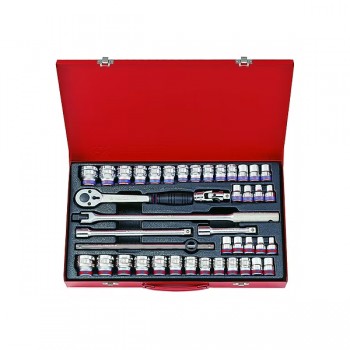 1/2" bộ tuýp 42 chi tiết hệ inch và hệ mét Kingtony 4042CR02
