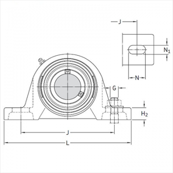Bạc đạn SKF SYJ 45 TF