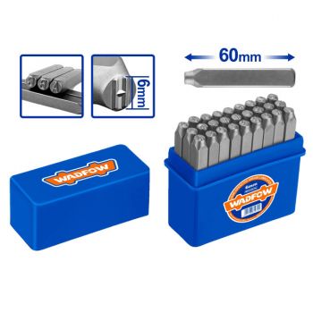 Bộ 27 mũi đột chữ cái 6mm WadFow WCC9276