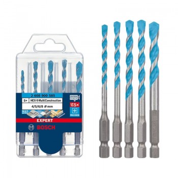 Bộ 5 Mũi Khoan Đa Năng Bosch EXPERT HEX-9 2608902289