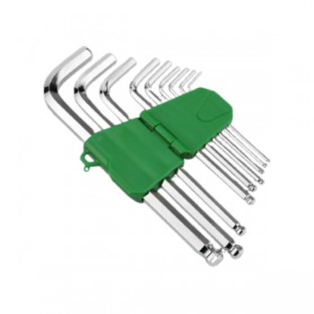 Bộ chìa vặn lục giác bi 9 cây hệ mét 1.5mm-10mm SK tools SK01518