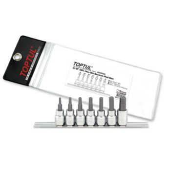 Bộ đầu vít 3/8" 7 món BDDA Toptul GBAG0702