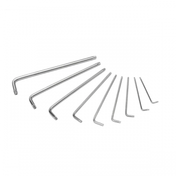 Bộ lục giác đầu hình sao kiểu chữ L loại dài 9 cái thép hợp kim CR-V Workpro WP222003