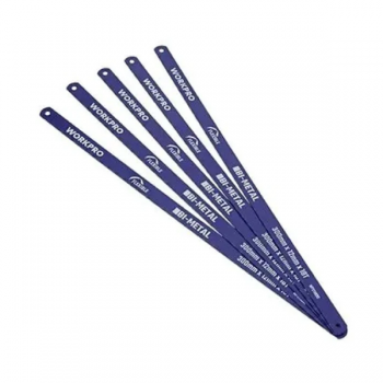 Bộ lưỡi cưa thẳng bằng kim loại 24TPI (1 set = 5 cái) 300mm (12 inches) Workpro WP215033