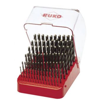 Bộ mũi khoan Ruko HSS 91 chi tiết 1-10mm 215223