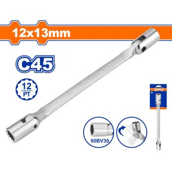 Cờ lê 2 đầu tuýp lắc léo WadFow WTH2E03 12x13mm
