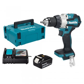 Combo Makita 04 - Máy Khoan Búa Vặn Vít Dùng Pin DHP489 + Pin 3.0Ah + Đế Sạc Nhanh