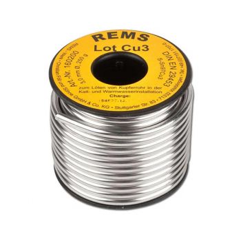 Cuộn dây thiếc 250g 160200, hàn ống đồng REMS Lot Cu 3 160200