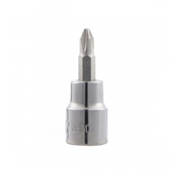 Đầu tuýp cốt vuông 3/8" mũi vít bake #1 thân ngắn 48mm SATA 22301