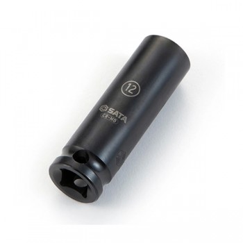 Đầu tuýp cốt vuông 3/8" ra lục giác 14mm Thép CrMo SATA 34108