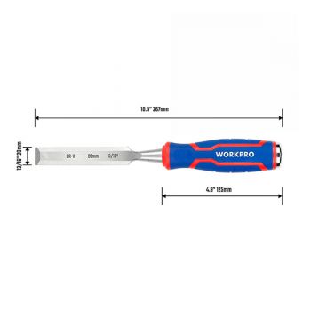 Đục gỗ 13/16 inch 20mm Workpro WP243008
