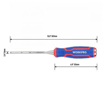 Dùi đục gỗ 1/4 inch 6mm Workpro WP243004